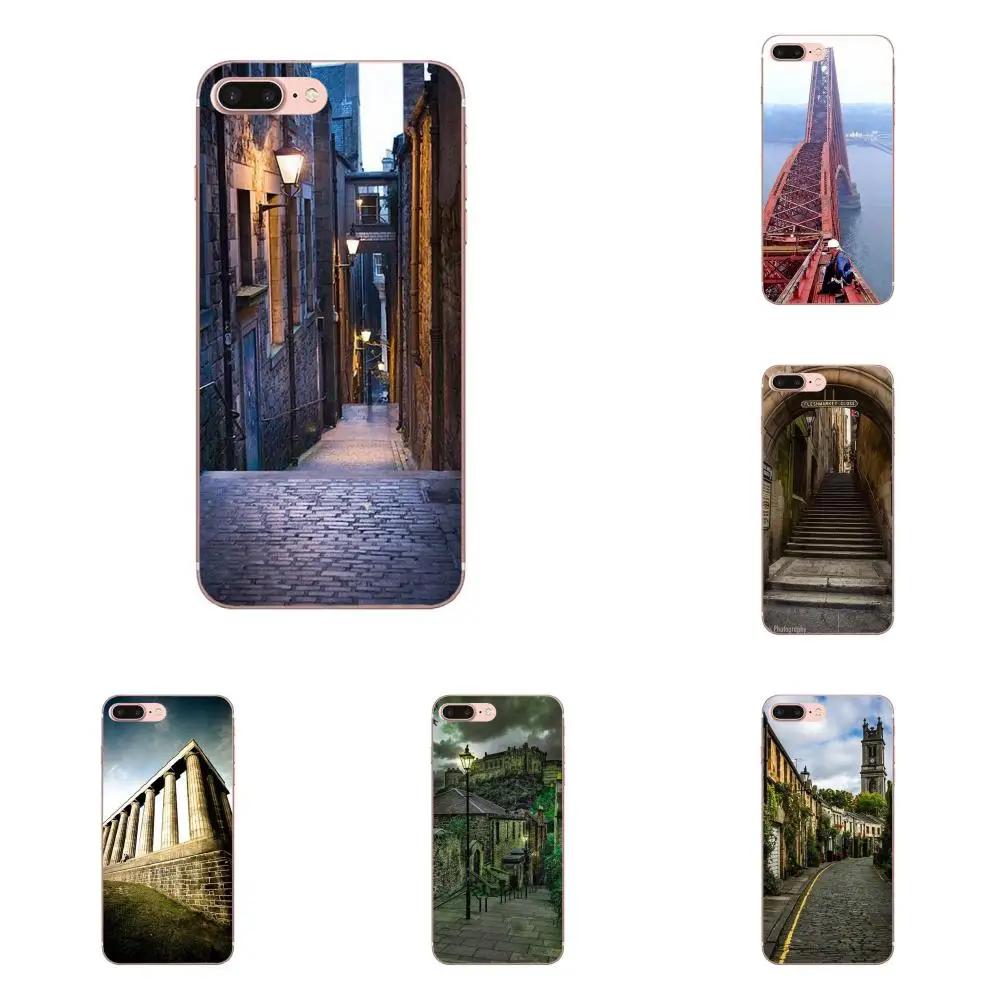 

For Sony Xperia Z Z1 Z2 Z3 Z4 Z5 compact Mini M2 M4 M5 T3 E3 E5 XA XA1 XZ Premium Slim Silicone Case Voyages Over Edinburgh