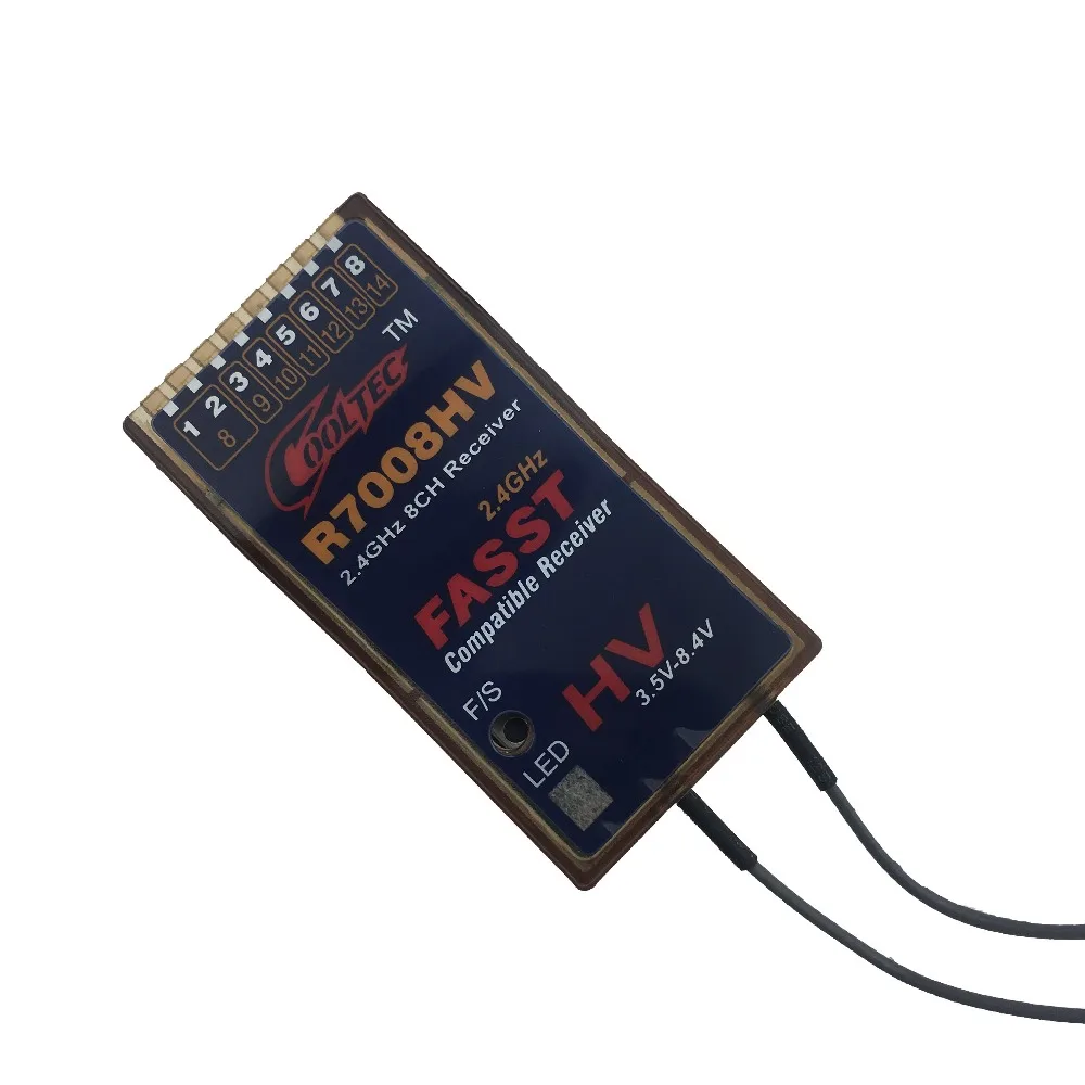 Cooltec R7008HV 2 4G 8CH 13CH приемник совместимый с FUTABA FASST радиоуправляемые мультикоптеры|rc