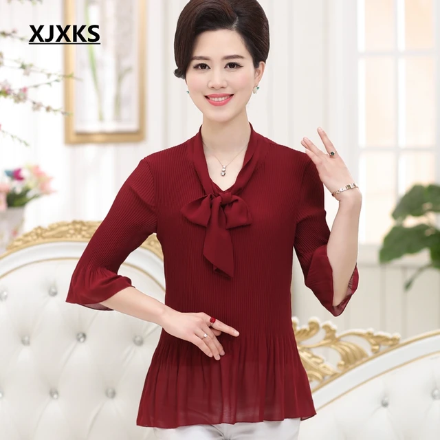 evening tops for mature women
