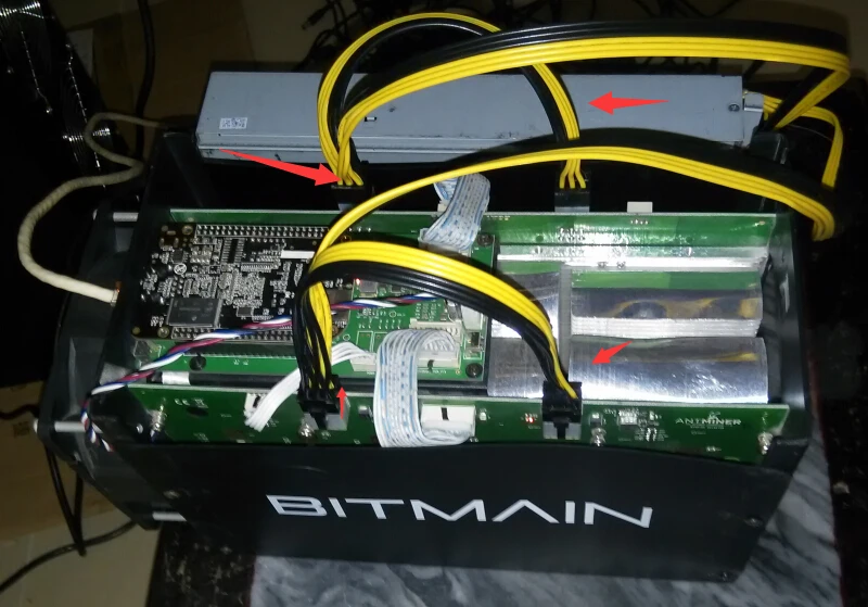 Bitcon Miner Antminer S5 S3 выделенный шнур питания 6P со звеньями гвоздиками. 50 см + 20