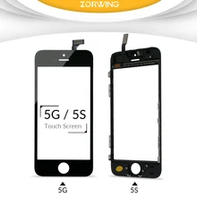 ZORWING Touch Panel For iPhone 5 5s Touch Screen Digitizer Glass Lens Sensor Replacement Parts for Iphone TouchScreen