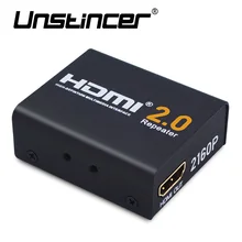 UNSTINCER 60M HDMI Extender HDMI 2.0 Splitter Repeater Signal Amplifier Booster Adapter 1080P@60HZ HDCP 2.2 EDID Bandwidth Up