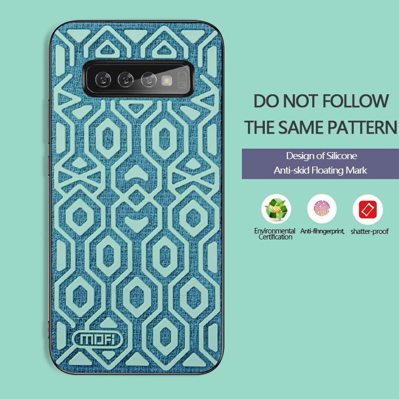 

For Samsung Galaxy S10 case cover protective silicone skid-proof cloth back capas for Samsung S10 Plus case coque Mofi S10e case