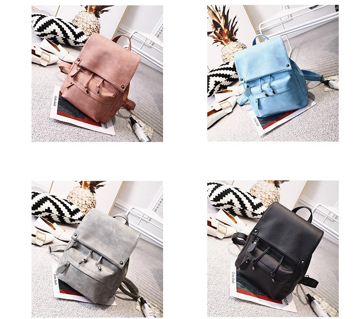 women leather backpack  (1)