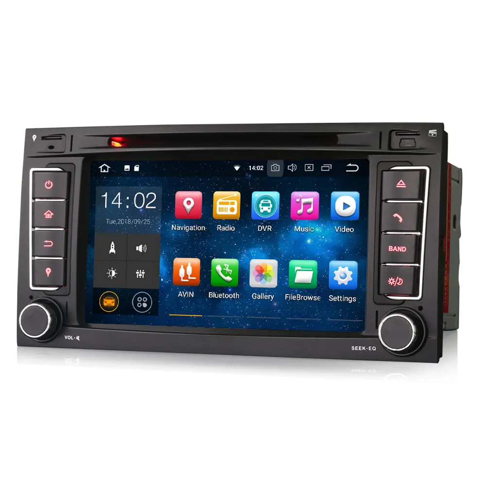 Clearance 7" Android 9.0 OS Car DVD Multimedia Navigation GPS Radio for Volkswagen Touareg 2004-2010 & Volkswagen T5 Multivan 2004-2009 1