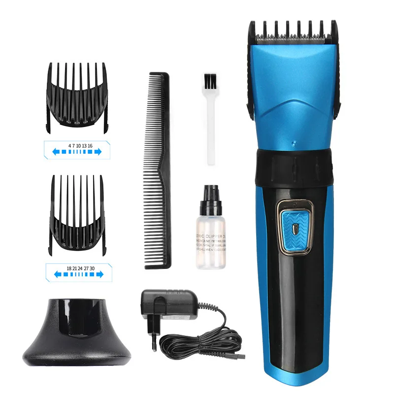 Blue Ufree U-118, профессиональная машинка для стрижки волос, триммер для бороды для мужчин, электрическая машинка для стрижки волос, машинка для стрижки волос, европейская вилка - Цвет: Blue