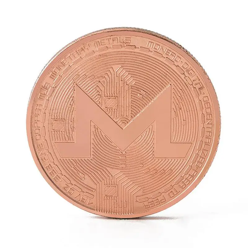 Красный XMR Monero монеты памятные монеты для коллекции художественная коллекция Позолоченные Биткойн специальные эфириевые монеты жесткая валюта - Цвет: Красный