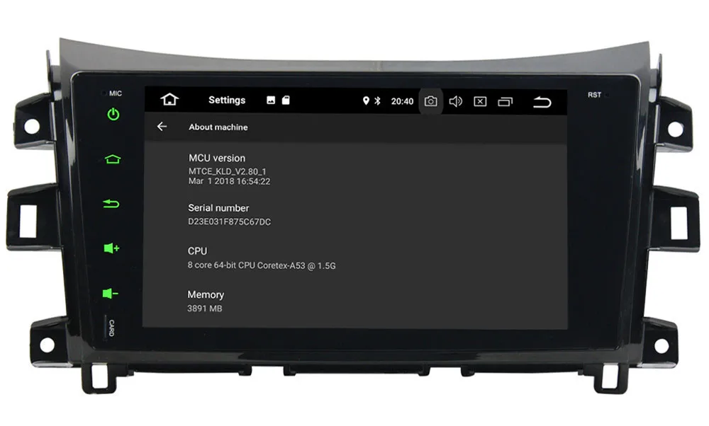 Best KLYDE 9" IPS 4G Android 8 7.1 Octa Core 4GB RAM 32GB ROM Car DVD Player Radio Stereo Head Unit For Nissan Navara NP300 2014-2018 5