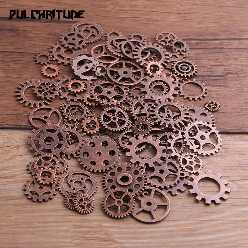 100g Vintage Zahnräder Schmuck Herstellung DIY Legierung Steampunk