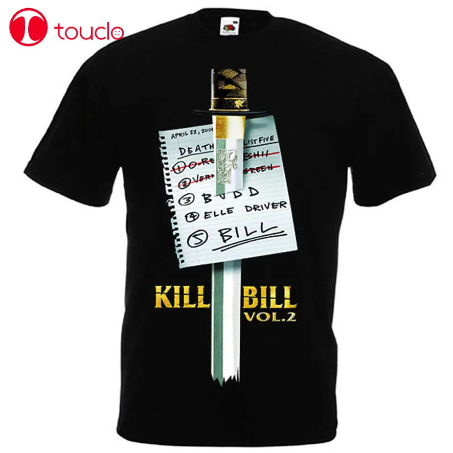 Новинка 2019 Повседневная футболка с коротким рукавом Kill Bill Vol 2 от Квентина