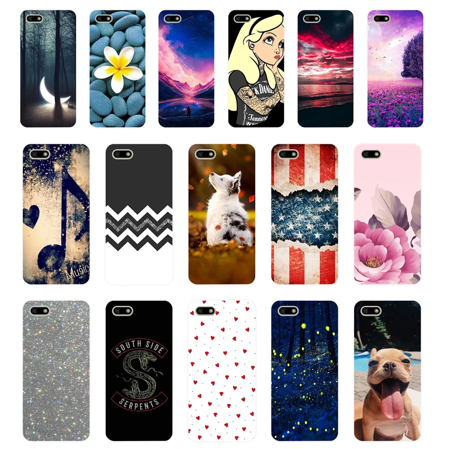 

7 Silicone case For Huawei Honor 7A Case 5.45" inch Soft Phone Case Huawei Honor 7A 7 A DUA-L22 Russian Back Cover Coque bumper