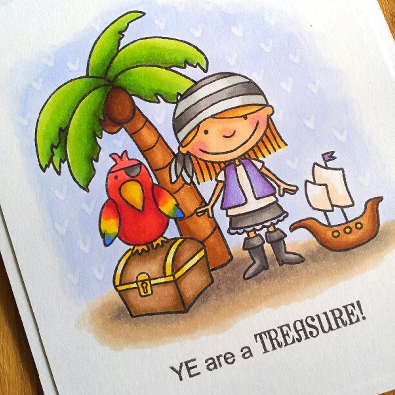 You're treasure pattern принты прозрачный силиконовый штамп/печать для DIY