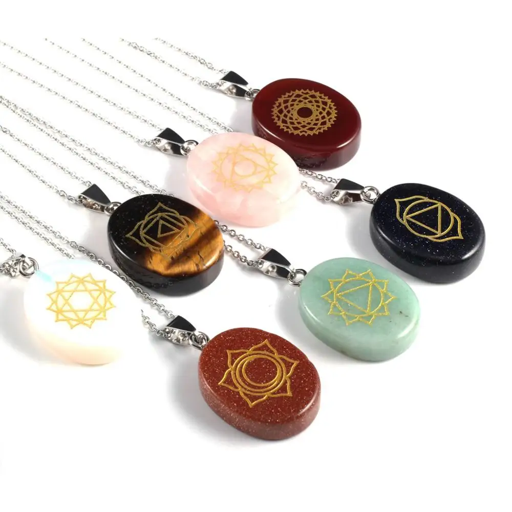2019 Новый кулон из натурального камня ожерелье divination для женщин цепочка