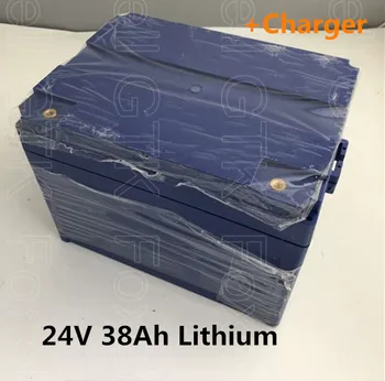 

Portable 24V 40AH 38AH lithium battery pack for electric bike golf cart E-scooter solar power storage+Charger