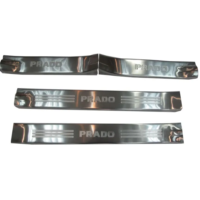 

S/S Door Sill Scuff Plate For Toyota Land Cruiser Prado FJ150 Accessories 2010+