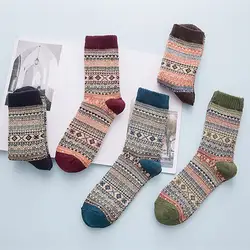 2019 мужские зимние толстые теплые Полосатые Шерстяные носки повседневные кальсетинные мужские носки деловые мужские носки
