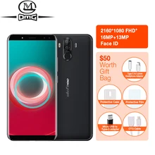 Ulefone Мощность 3 S 6.0 “18:9 полный Экран мобильный телефон 6350 мАч P23 Octa core android 7.1 4 ГБ + 64 ГБ 16mp 4cams Уход за кожей лица ID 4 г смартфон