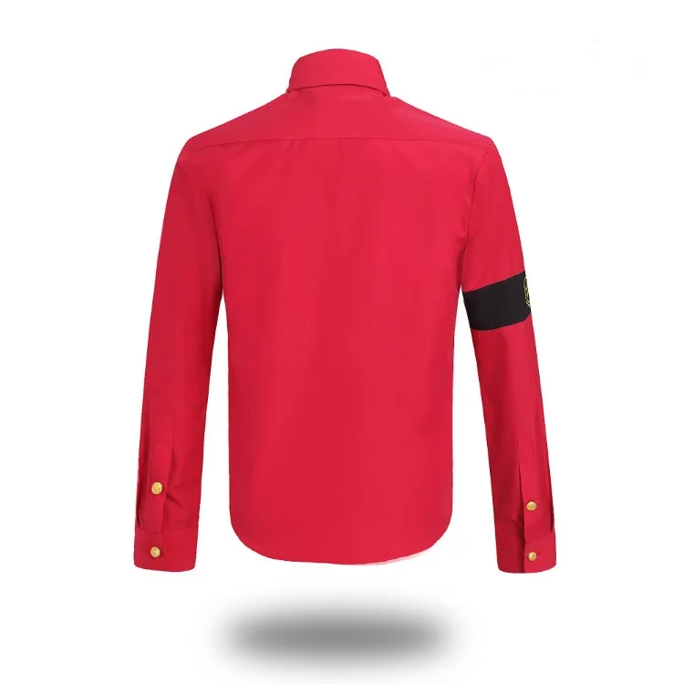 MJ Профессиональный Косплей Майкл костюм Джексон CTE Стиль рубашка для фанатов MJ белый черный красный цвета