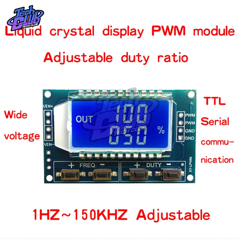 1Hz-150 кГц Отношение сигнал/генератор PWM частота импульсов рабочий цикл регулируемый модуль ЖК-дисплей Дисплей 3,3 V-30 V PWM плата Модуль гибкий кабель