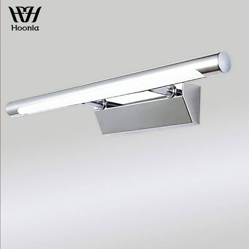 

Free Shipping AC110V/220V 40CM Bathroom Mirror Light 7W LED Wall Lights Stainless Steel Wall Lamp With Antifoging Ability