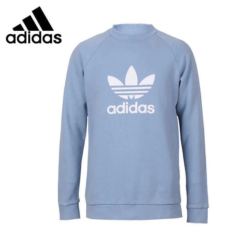 Original New Arrival Official Adidas TREFOIL CREW Men's Breathable Pullover Comfortable Sportswear Good Quality CV8643