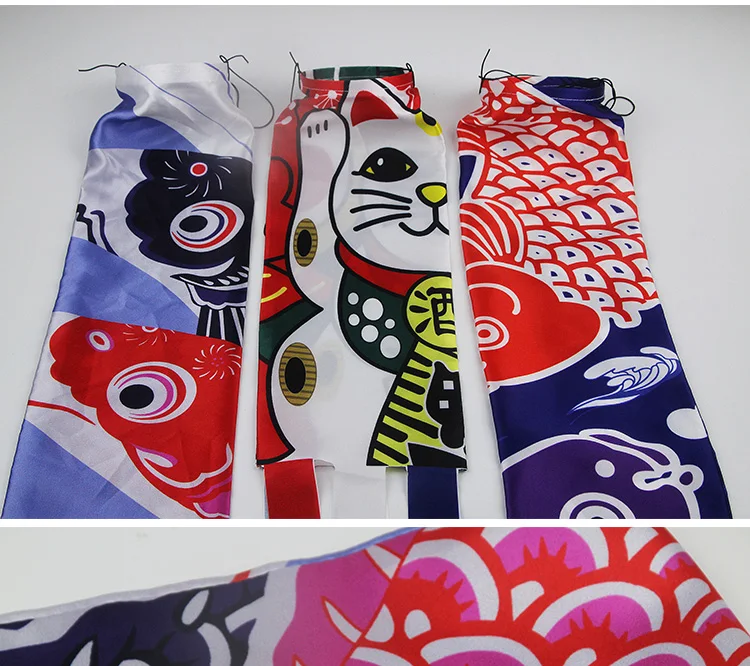 Водонепроницаемый яркий цветной Koinobori японский Карп стример ветер носки рыбы флаги кайт флаг для детей