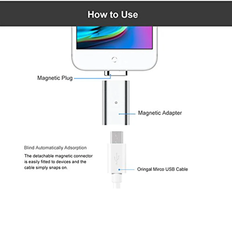 Magnetic micro USB Conver for xiaomi mi8 one plus 6 to iOS Android Type c Suntaiho Magnetic Adapter Charging Cable USB c note 8 Magnetic micro USB Conver for xiaomi mi8 one plus 6 to iOS Android Type c Suntaiho Magnetic Adapter Charging Cable USB c note 8