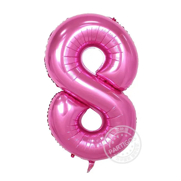 1 шт., 40 дюймов, розовые, синие, розовые, золотые, с цифрами, фольга, гелиевые шары, для свадьбы, для дня рождения, дня рождения, украшения, шары - Цвет: 8