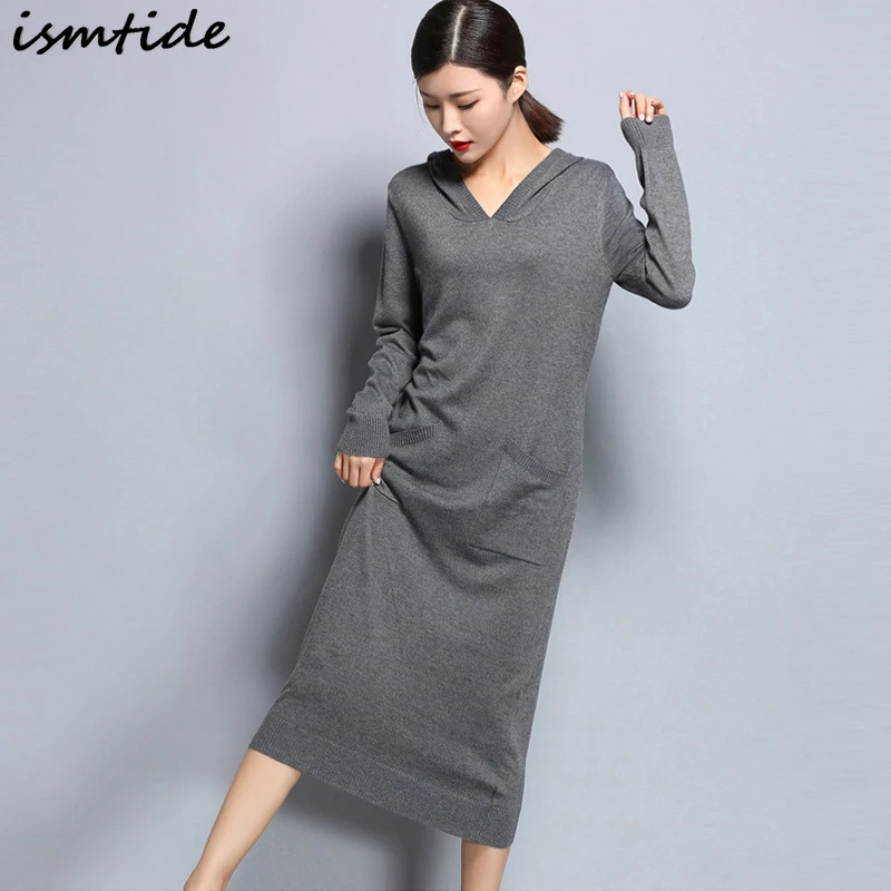 hooded sweater dresses women's