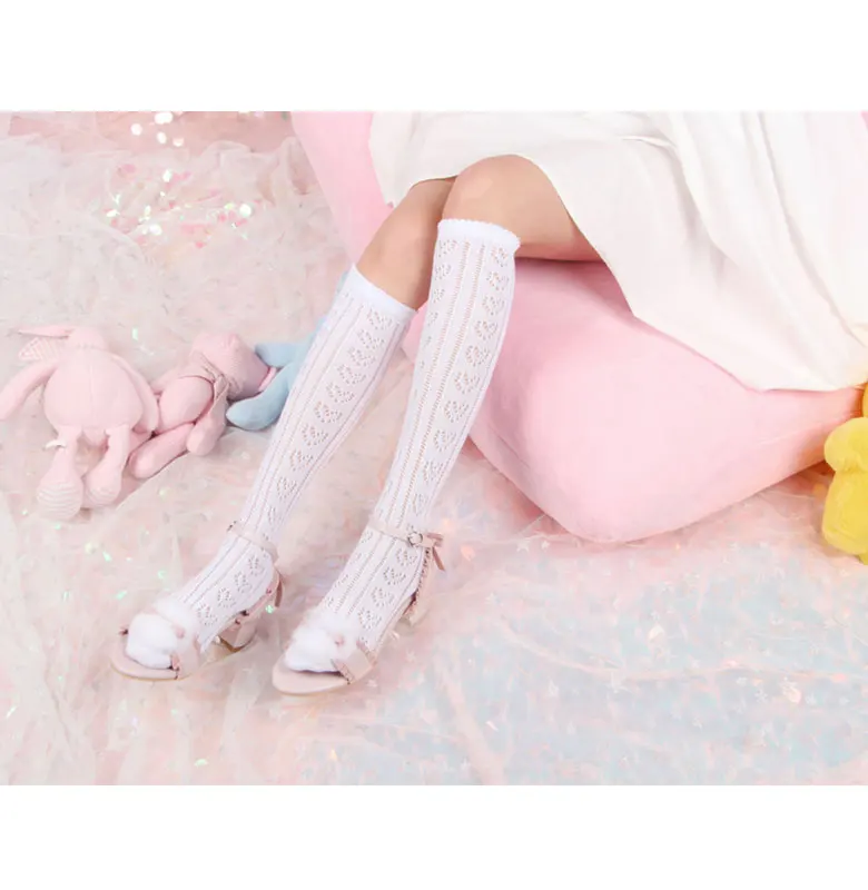 Хлопковые носки для девочек; милые носки в стиле Лолиты; студенческий особенный носок до голени