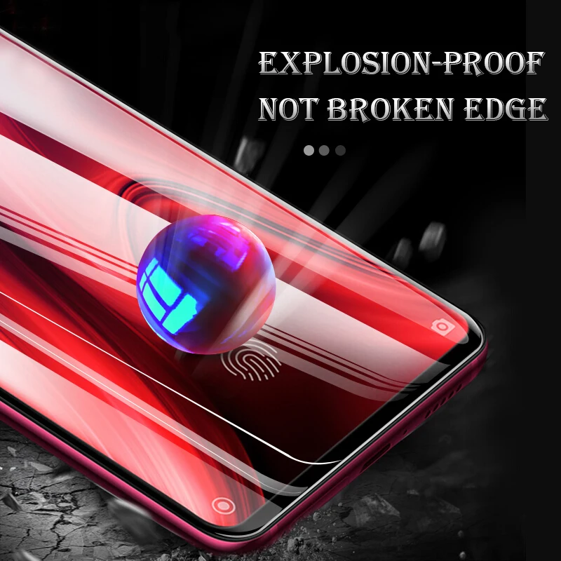 Стекло с полным покрытием 9D для Redmi K20 Pro 9 D Защитное стекло экрана Xiaomi Note 7 6 6A 5 Plus