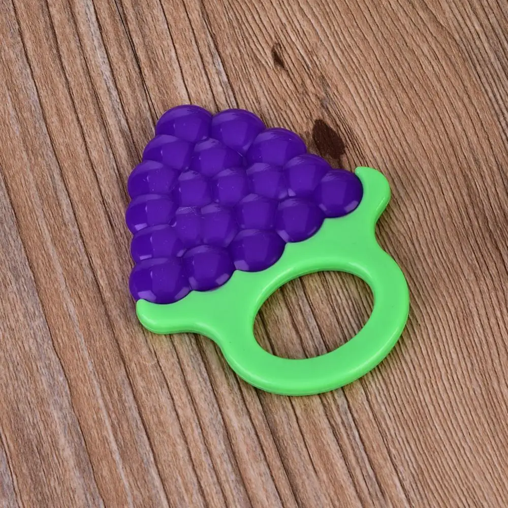 5 Patterns Silicone Teethers Fruit Grape Banana Watermelon Baby Teether Silicone Chew Charms Baby Teething Gift Toddler Toys