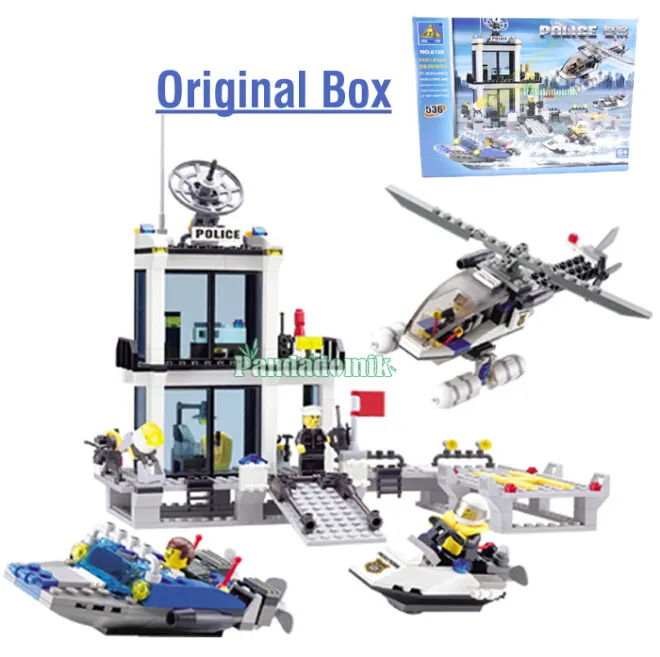 2016 NEW In Original Box Building Blocks Compatible with font b lego b font Police Station