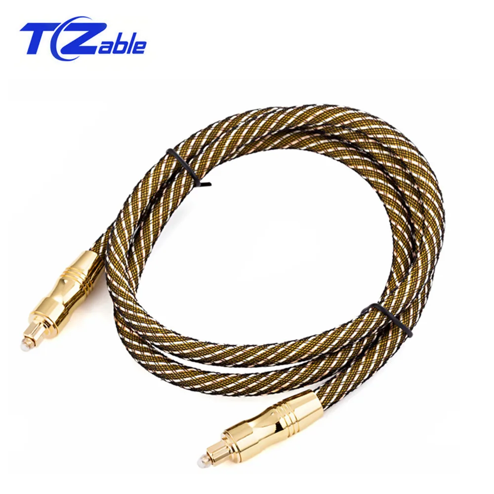 

Digital Optical Audio Cable Male To Male 250Mb Per Second Toslink Gold-Plated Plug For TV Computer Video Recorder Set-Top Box