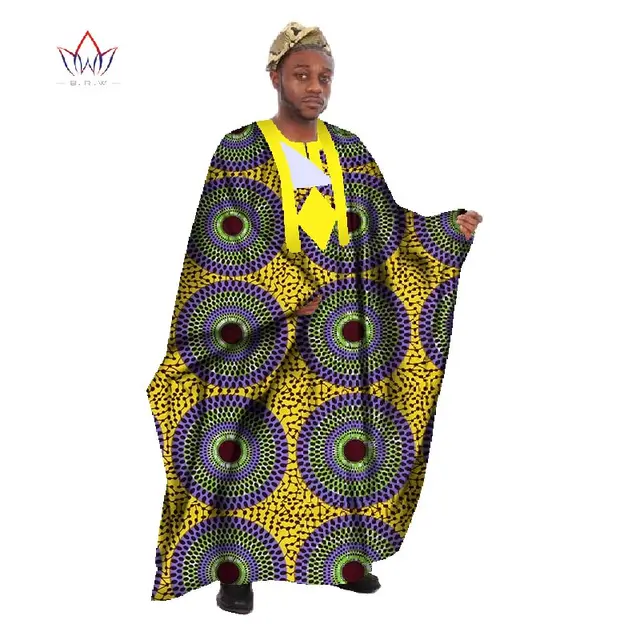 Custom Mens African Clothing Long Sleeve Men Loose Thobe Robe Dashiki