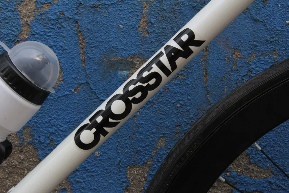 Top 52CM frame road Bicycle Fixed Gear Bike DIY Complete 24 speed Road Bike, Retro frame plating frame 6