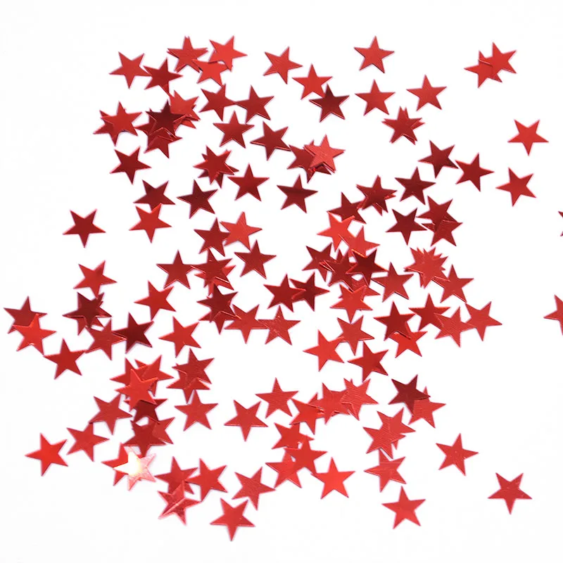 Party Decorations 6mm/10mm Colorful Bright Gold Stars Acrylic Confetti for Balloon New year Wedding Birthday Party Table