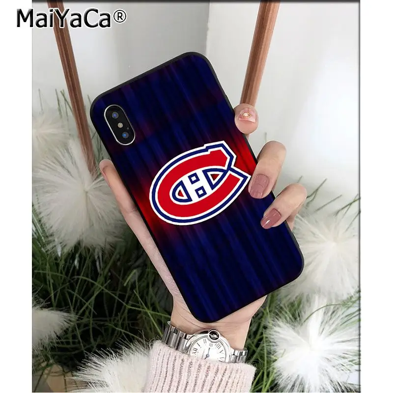 MaiYaCa Montreal Canadiens TPU Мягкий силиконовый чехол для телефона для Apple iPhone 8 7 6 6S Plus X XS MAX 5 5S SE XR мобильных телефонов