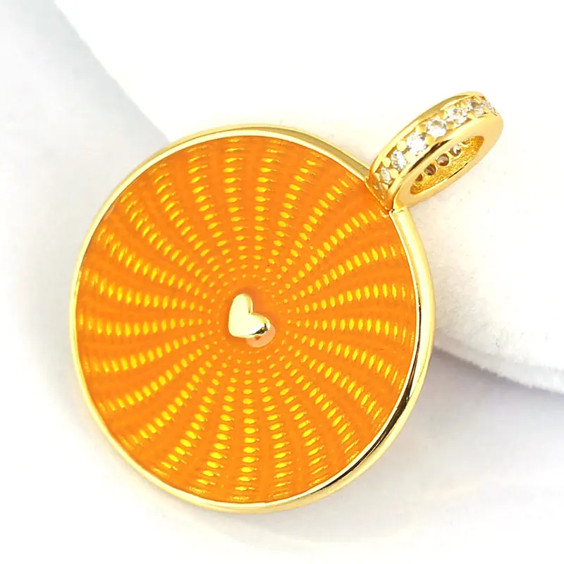 

New Gold Color Shine Rays Of Sunshine Necklace Pendant Fit Pandora Bracelet Bangle Diy Jewelry 925 Sterling Silver Bead Charm