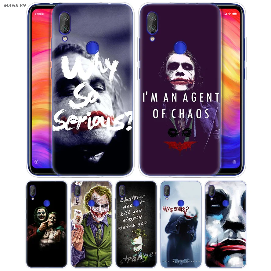 

Batman Joker The Dark Knight Print Case for Xiaomi Mi Play 8 A2 6X Back Shell For Redmi 6 6A Note 7 6 5 4 4X Lite Pro Cover