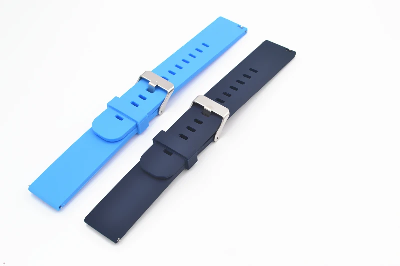 Многоцветный 18 мм/20 мм/22 мм силиконовые умные часы с ремешком для samsung Шестерни Sport/samsung S2 классический/huawei часы 2
