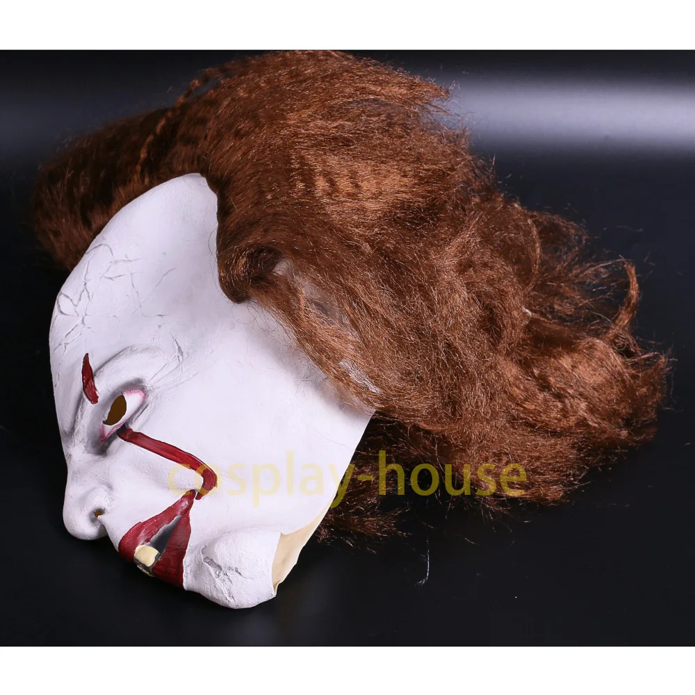 2017 Movie Stephen King's Pennywise Clown Joker Mask Tim Curry Horrible Halloween Party Cosplay Masks Mask Clown Latex Mask (2)