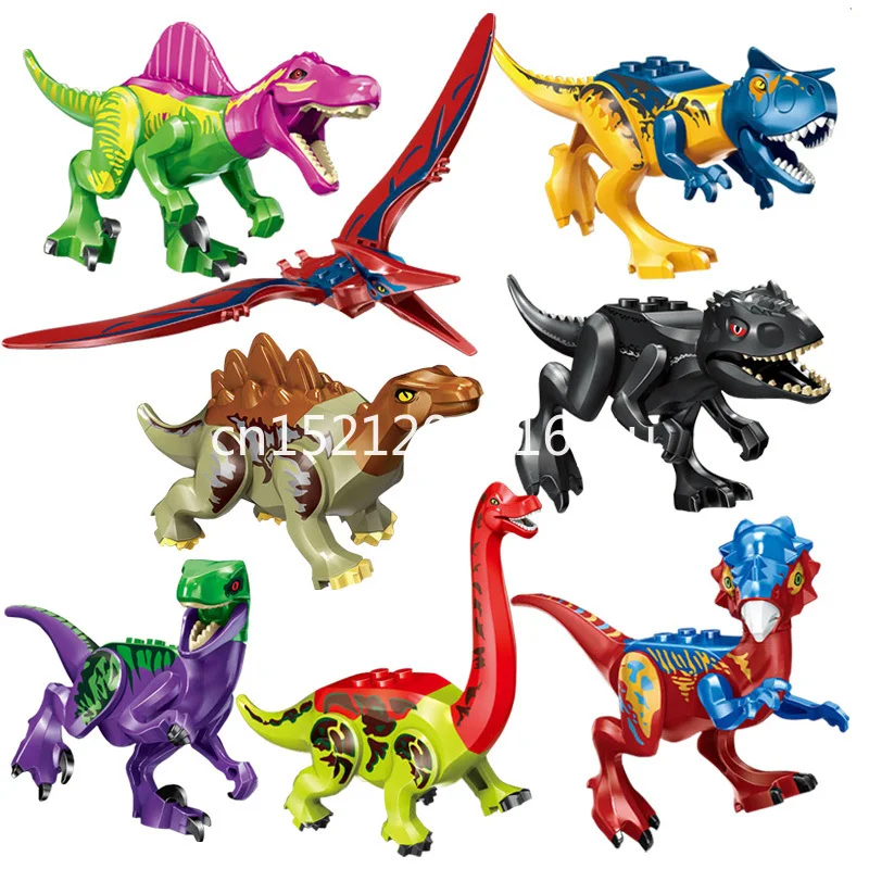 

Dinosaur Toys Park Jurassic Building Blocks Figures World DIY Assembly Dino Bricks Christmas Birthday Gift for Children