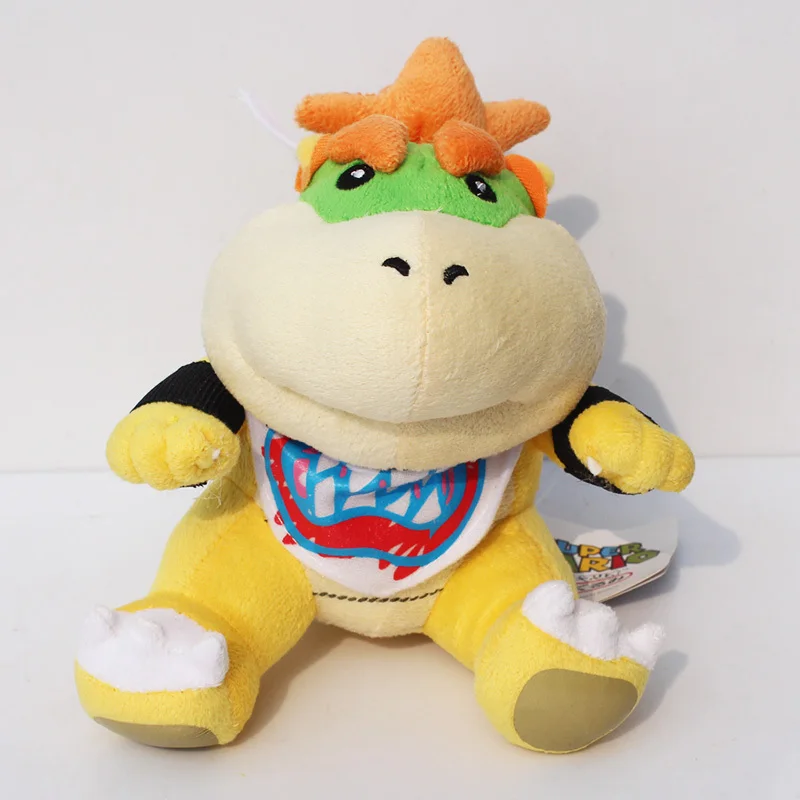 

1Pcs Super Mario Koopa Bowser dragon Plush Doll Brothers Bowser JR Soft Plush Toys 18cm Retail