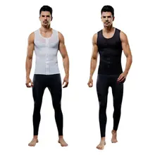 Мужская эластичная сетка Европа, Соединенные Штаты на молнии живот коррекция фигуры Похудение одежда