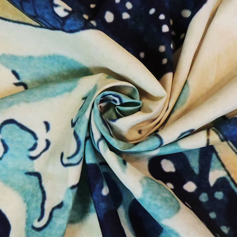 Настенный гобелен в японском стиле с рисунком морской волны, настенный гобелен, полиэстер, настенное одеяло, коврик для йоги с печатным изображением, настенное искусство домашнего декора