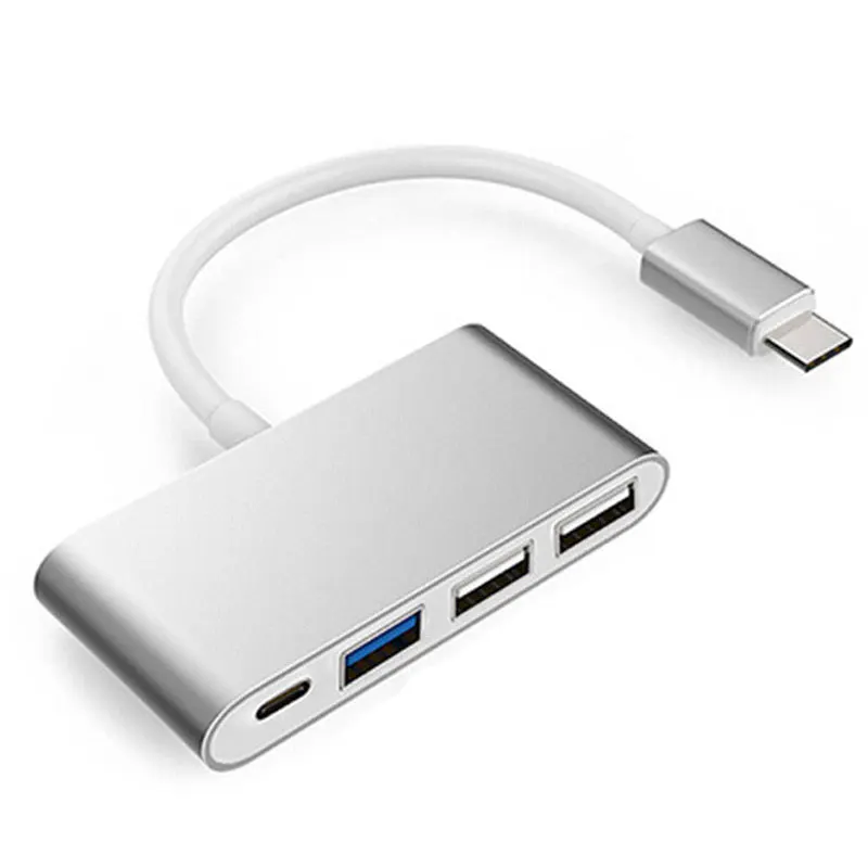 Uosible концентратор USB Type C док-станция высокая скорость Thunderbolt 3 адаптер USB-C ключ с USB 3,0/2,0 питания для Macbook Pro/Air