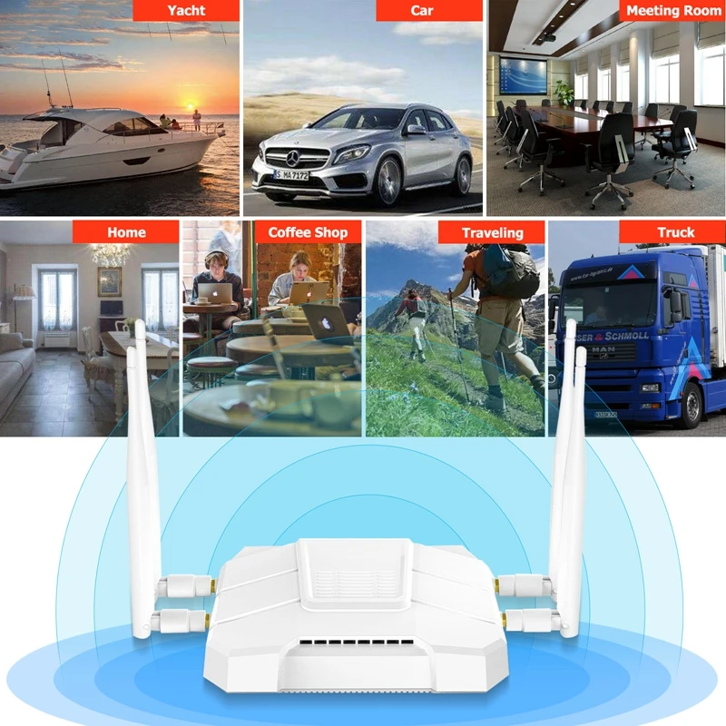 Cioswi Dual Band 1200Mbps Wireless Gigabit Wifi Router With 3G 4G LTE Modem SIM Card Slot Strong & Stable Wifi Signal Hotspot