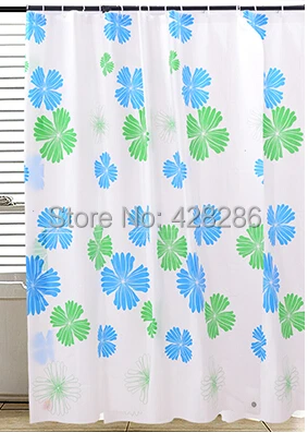 

2015 Home decoration FLOWER bathroom shower curtain Waterproof moldproof bath curtain 180*200cm With 12 Hooks FREE SHIPPING