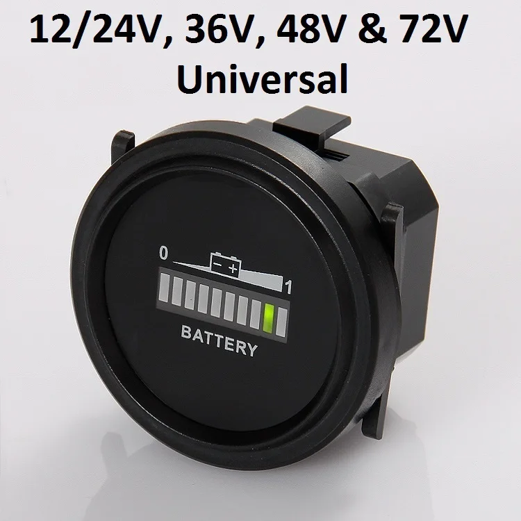 12/24V 36V 48V & 72 universal Marine Trolling Motor Battery Indicator